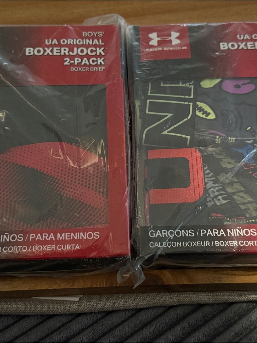 Under Armour Boys' Original Boxerjock Underwear Sz YLG NEW 2-2 packs